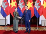 Phó Thủ tướng Lê Minh Khái tiếp và làm việc với Phó Thủ tướng Campuchia Men Sam An