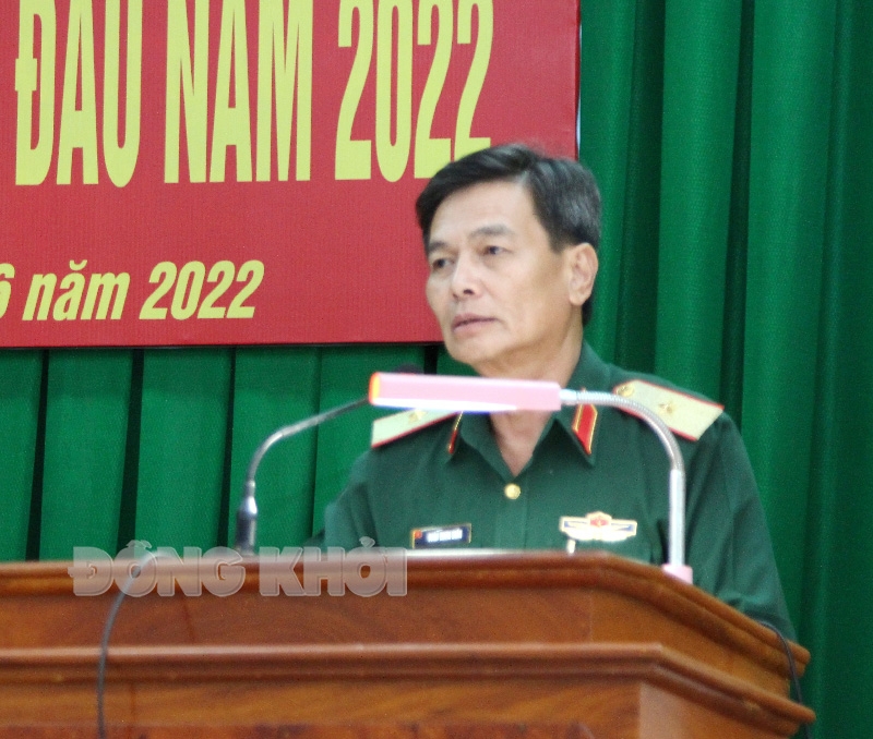 Bến Tre: Đảng ủy Quân sự tỉnh hội nghị phiên 6 tháng đầu năm 2022