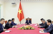 Thủ tướng Phạm Minh Chính điện đàm với Thủ tướng nội các Hàn Quốc Han Duck-soo