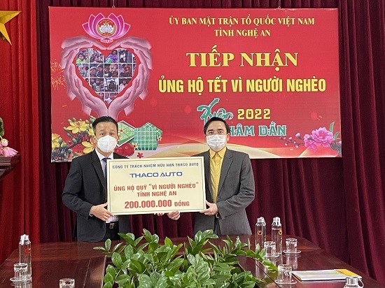 THACO ủng hộ Tết THACO ủng hộ Tết