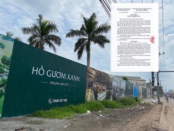 Dự án khu dân cư Hồ Gươm Xanh Thuận An City xây dựng không phép