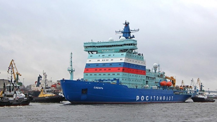 Tàu phá băng chạy bằng năng lượng hạt nhân mới nhất của Nga đi vào hoạt động