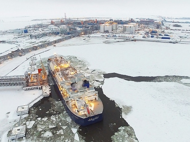Nga xuất khẩu hơn 18,7 triệu tấn khí tự nhiên hóa lỏng (LNG) qua cảng biển cực bắc của đất nước