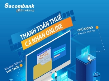 Khách hàng nộp thuế nội địa dễ dàng qua 2 kênh của dịch vụ Ngân hàng điện tử Sacombank eBanking
